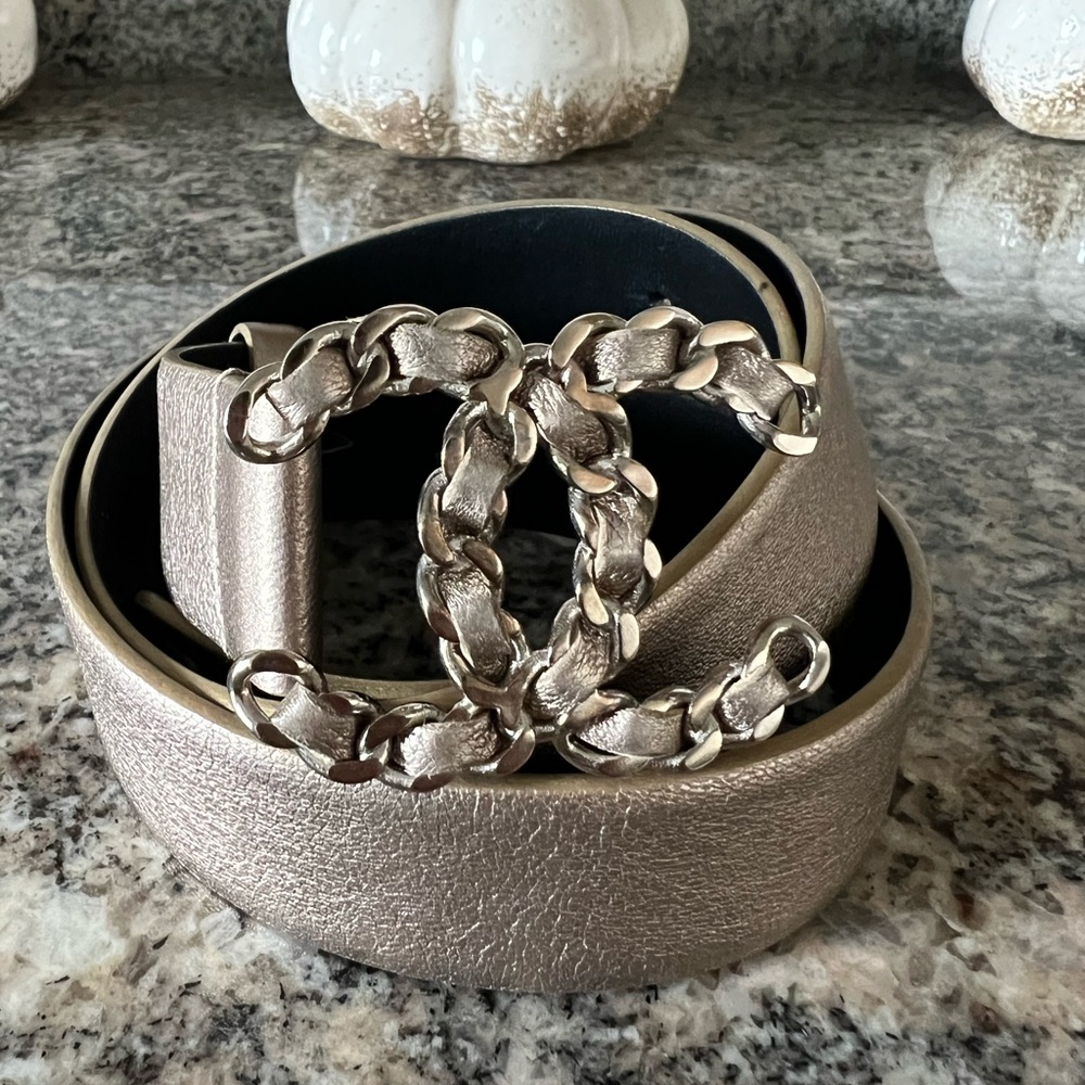 Chanel Interlocking CC Logo Belt